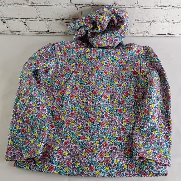 'GAP' FLORAL FLEECE LOGO HOODIE FULL~ZIP JACKET - Picture 4 of 16